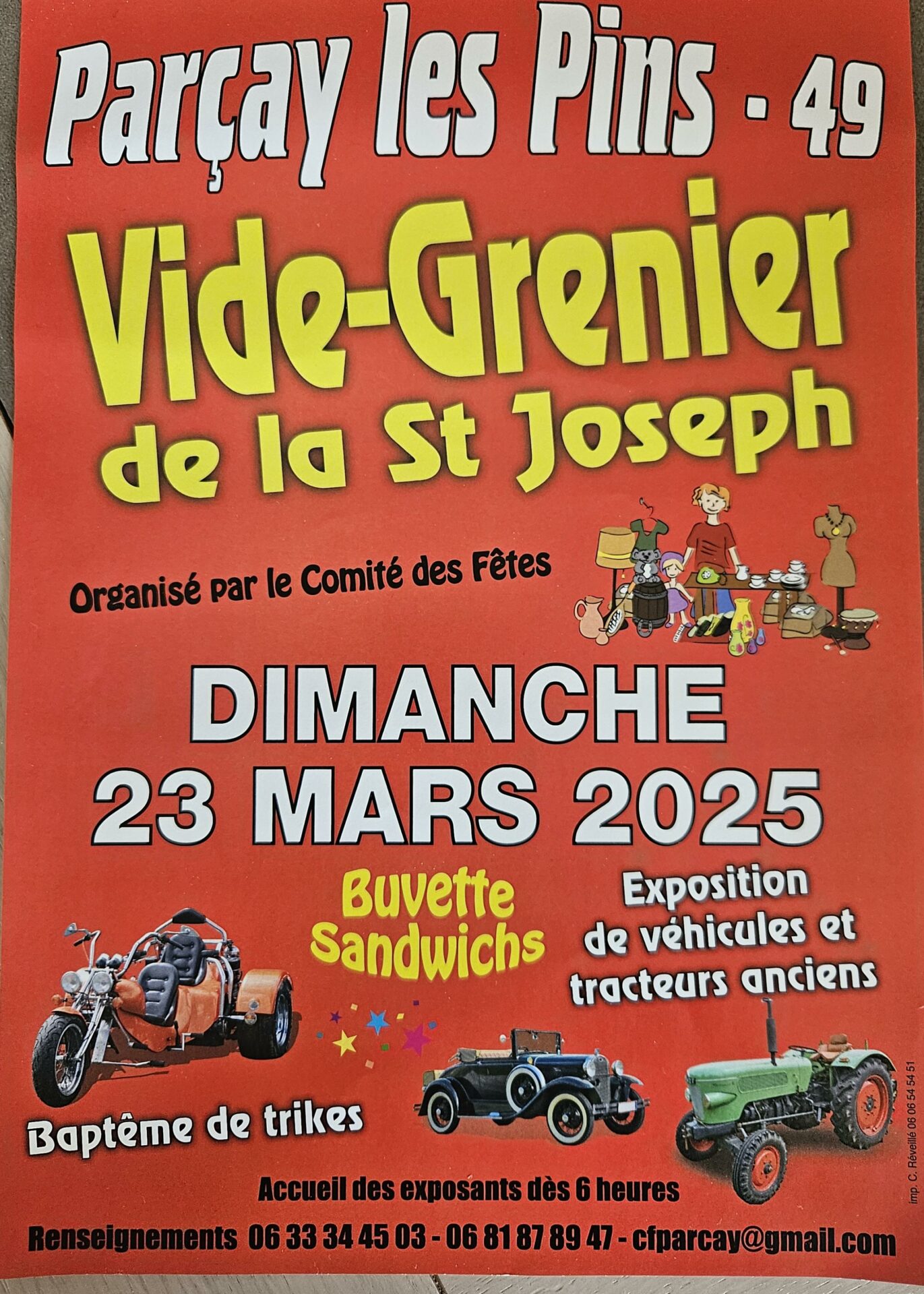 Lire la suite à propos de l’article Vide-grenier de la St Joseph